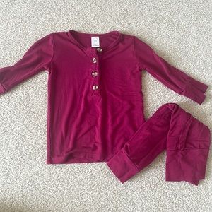 Lou lou & company top and bottom set 3-6 Month